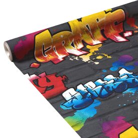 Papier peint vinyle BRIC coloris blanc blanc - Papier ...