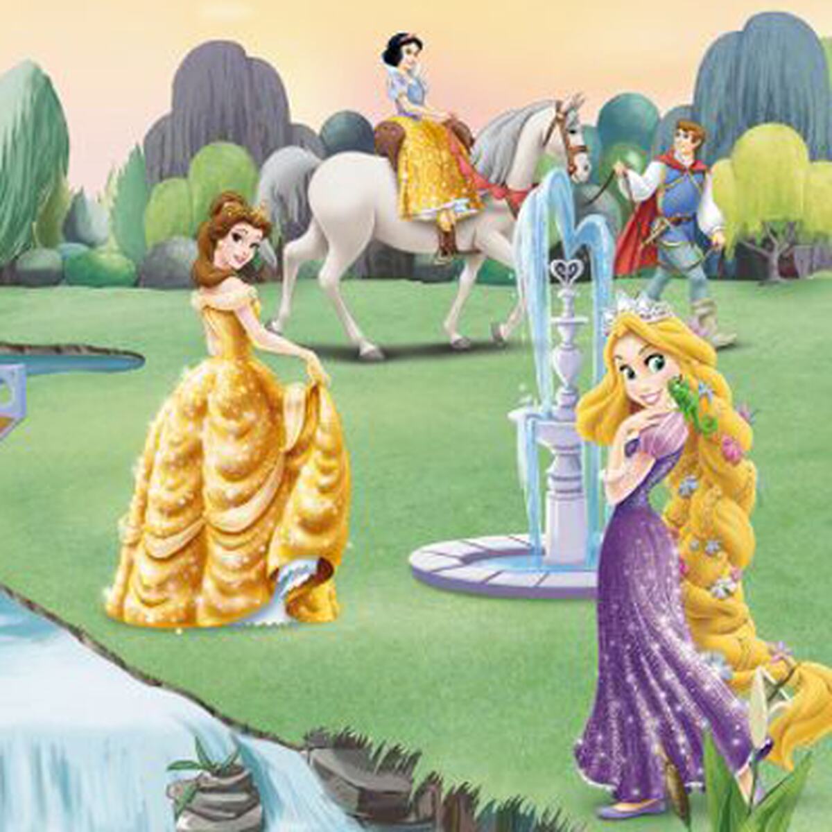 Poster extra large LE CHATEAU DE PRINCESSE DISNEY 368 x 254 cm - 4MURS