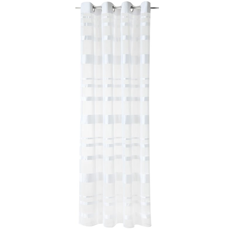 Glasgordijn AURORE kleur wit 140 x 240 cm