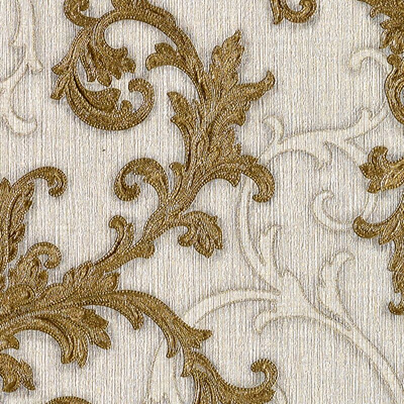 Vliesbehang VERSACE BAROQUE & ROLL kleur parelgrijs