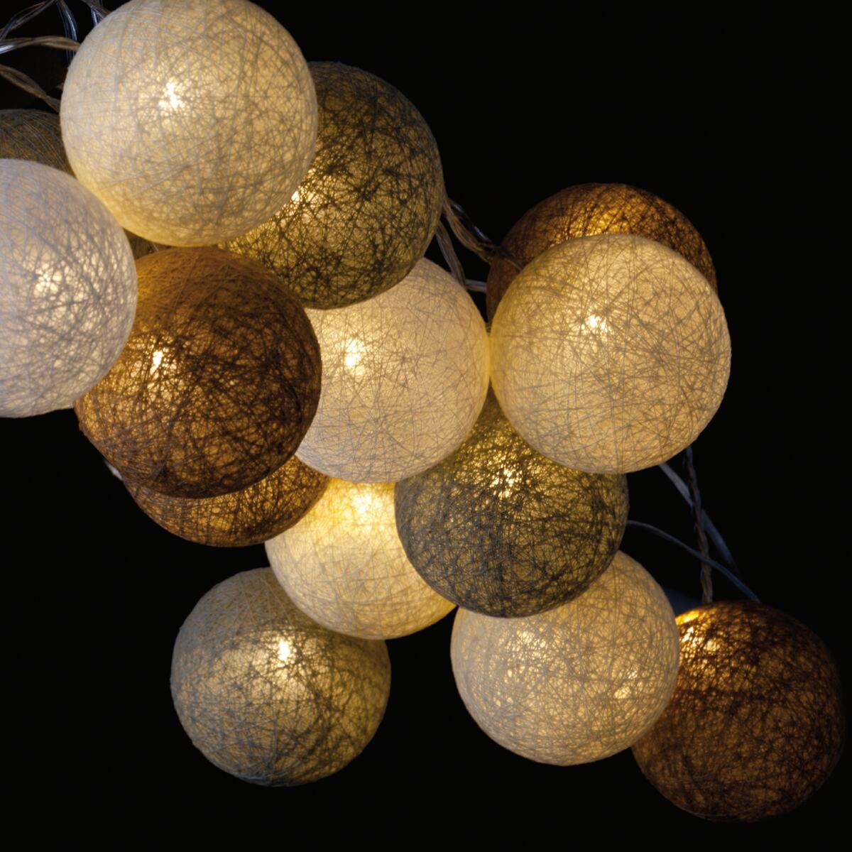 Sirius Guirlande lumineuse boule NORDIC NATURE beige 4MURS