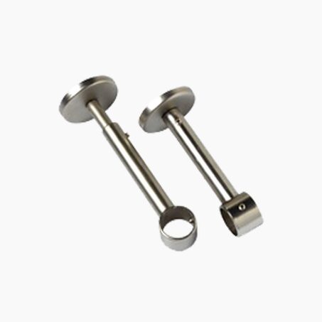 Support barre à rideau PYRITE nickel satin 1,9 de 9,0 à 14 cm