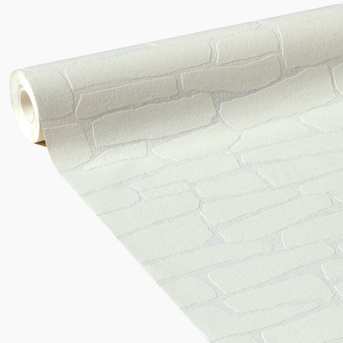 Papier peint à peindre VERSAILLES coloris blanc - 4MURS