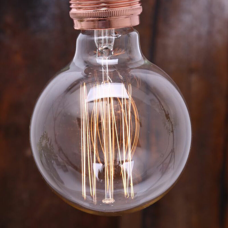 Ampoule FILAMENT GLOBE 40W E27 coloris jaune 13 x 9,5 cm 4MURS