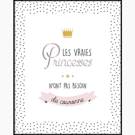 Tableau PRINCESSE coloris blanc