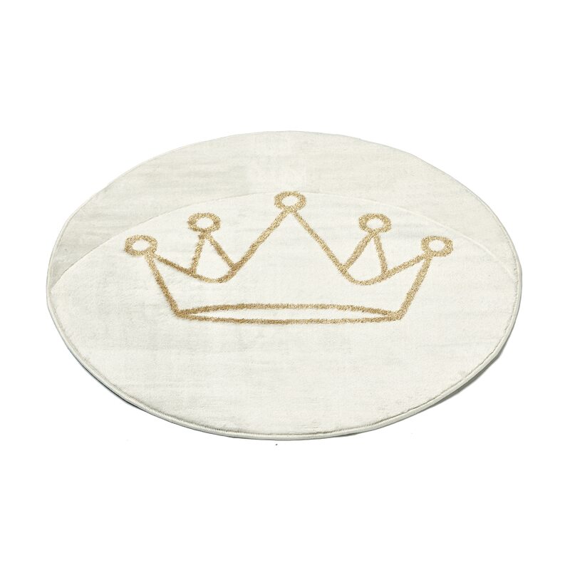 Tapis MELIA coloris blanc 100 x 100 cm