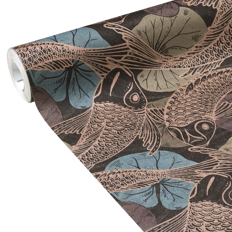 Papier Peint DesignTapisserie Design Papier Peint Intissé Beige Marron 369134