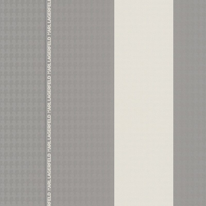 Karl Lagerfeld Papier Peint À Rayures Stripes A.S. Création Papier Peint Intissé 10.05 M X 0.53 M Gris Fabriqué En Allemagne 378493 37849-3
