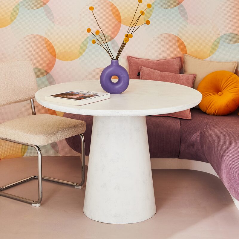 WOOOD Table de salle à manger DAMON coloris blanc 4MURS