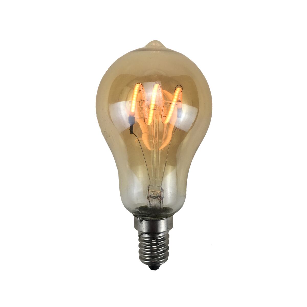 Ampoule LED GLOBE AMBRÉ FILAMENT 25W E14 jaune 9,6 x 4,8 cm 4MURS