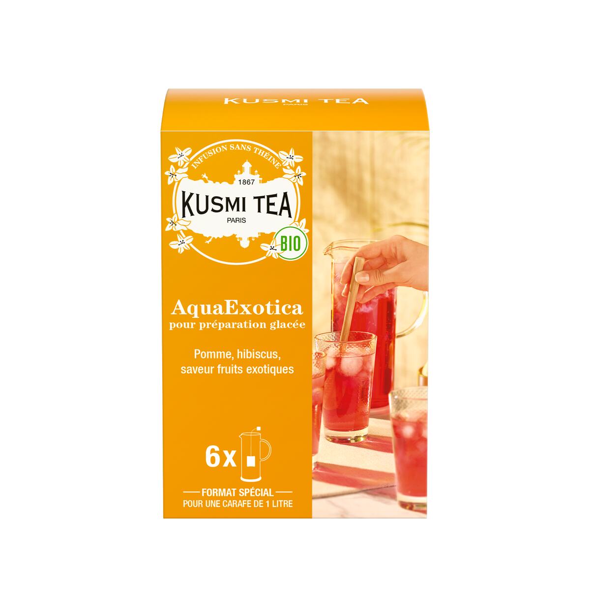 KUSMI TEA Tisane GLACÉE AQUAEXOTICA 4MURS